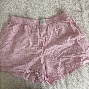 Aritzia TNA Dally Poplin Boxer Short